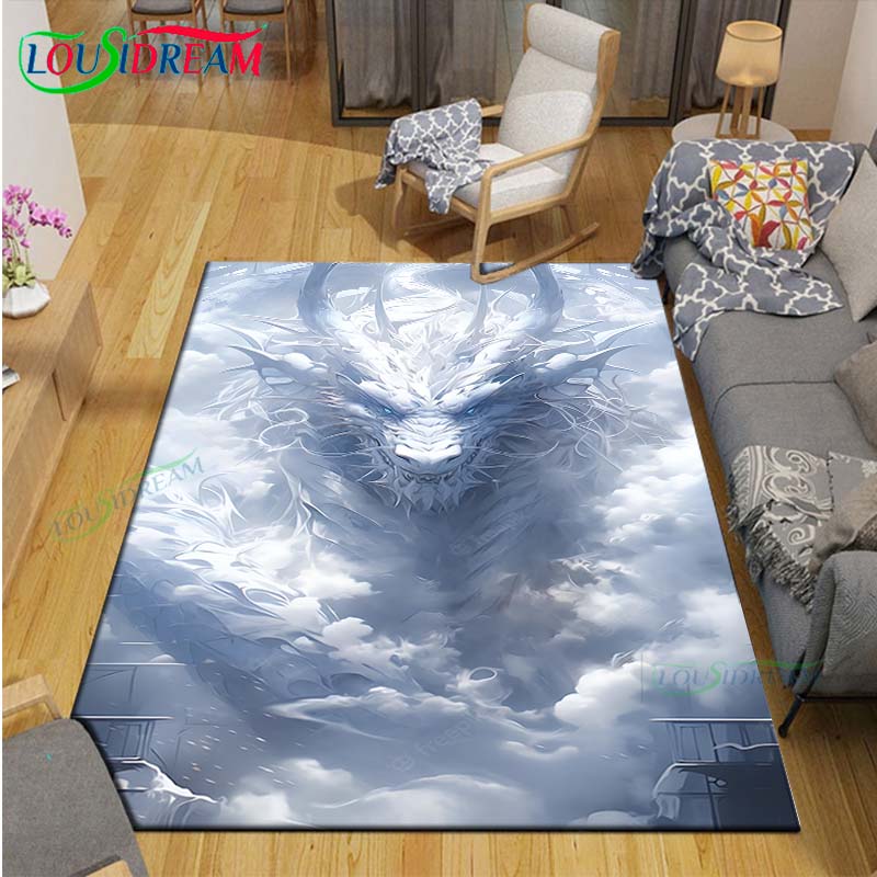 Hot Fashion Chinese Dragon Print Carpet Outdoor Rug Area Rug Non-slip Carpet Bedroom Decor Carpet for Room Gift
