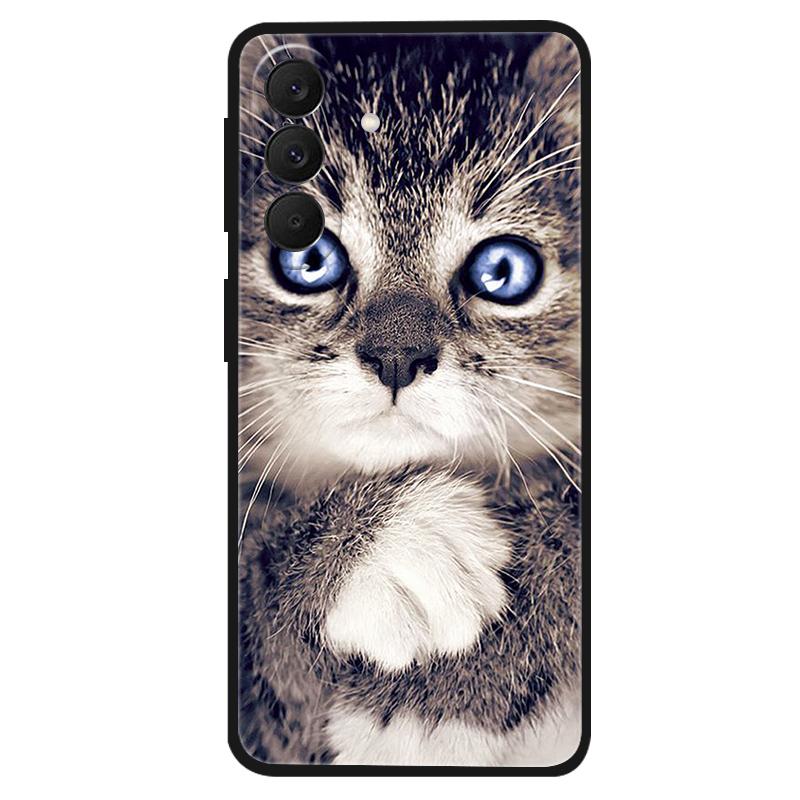For Samsung Galaxy A57 A37 5G Case Bumper Starry Sky Soft Silicone TPU Back Cover for Samsung A37 A57 Phone Case Cute Cat Cover