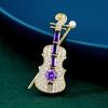 Fashion Musical Instruments  Guitar Violin Cello Piano  for Women Collar Brooch Cap Backpack Suit Pin