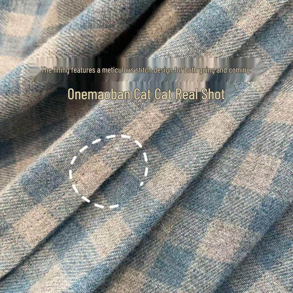 Big Brand Plaid Flannel Shirt with Heart Embroidery & Contrasting Buttons