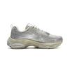 Li Ning Boom Support Cushioning Slip Resistant Abrasion Resistant Rebound Low Top Running Shoes Women's Silver Gray ARXV006-2