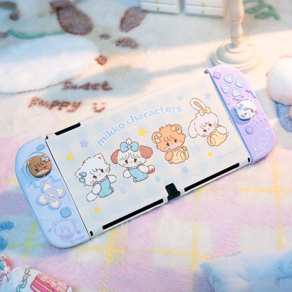 GeekShare SwitchOLED Compatible with Switch OLED Mikko Licensed SwitchOLED Compatible with Organic Protective Separable Full Scratch Stain Easy to