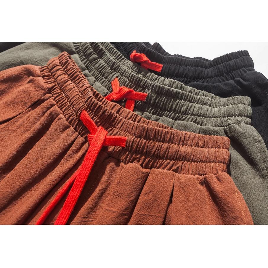 Frühlings- und Herbst-Übergröße Herren Haremshose Lockerer Chinesischer Stil Locker Baumwolle und Leinen Jogginghose Jogger Freizeithose Herren