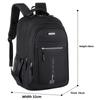 Unisex Casual Backpack - Durable Nylon Multi-Pocket Travel Bag , Ergonomic Shoulder Straps & Zipper Closure for Business Trips, Short-Distance Travel