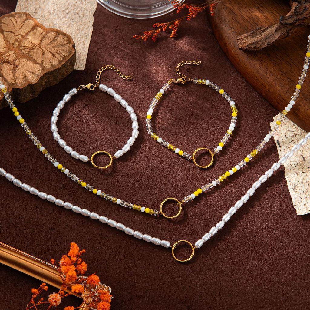 Langes Perlenarmband Halskette DIY Zubehör Grundkette Vergoldet Farbechtheit