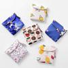 Cotton Sanitary Portables Pad Storages Bags Polka Dot Design Hygienes Girls