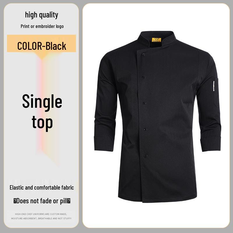 Kuchařská uniforma s vlastním logem: Vodotěsné, Olejivzdorné Pracovní oblečení s dlouhým rukávem pro cateringové a restaurační kuchyně