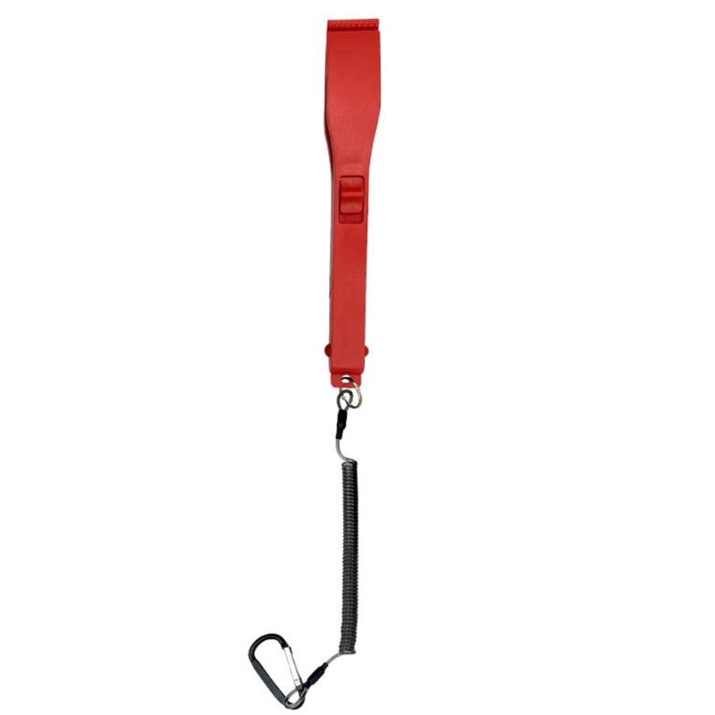 

Fishing Gripper With Lanyard Key Chain Holder Fish Holder Tongs Switches Lock Gears Pince Fishing Tools Easy to Use красный