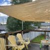 Carport Sonnenschutz Abdeckung Outdoor Schattentuch UV-beständiger Stoff Atmungsaktiv HDPE Windschutz Abdeckung mit für Terrasse