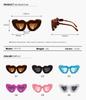 European-American Fashion Irregular Heart-Shaped Sunglasses - Plush, Fluffy, Quirky Love Heart Design (2022)