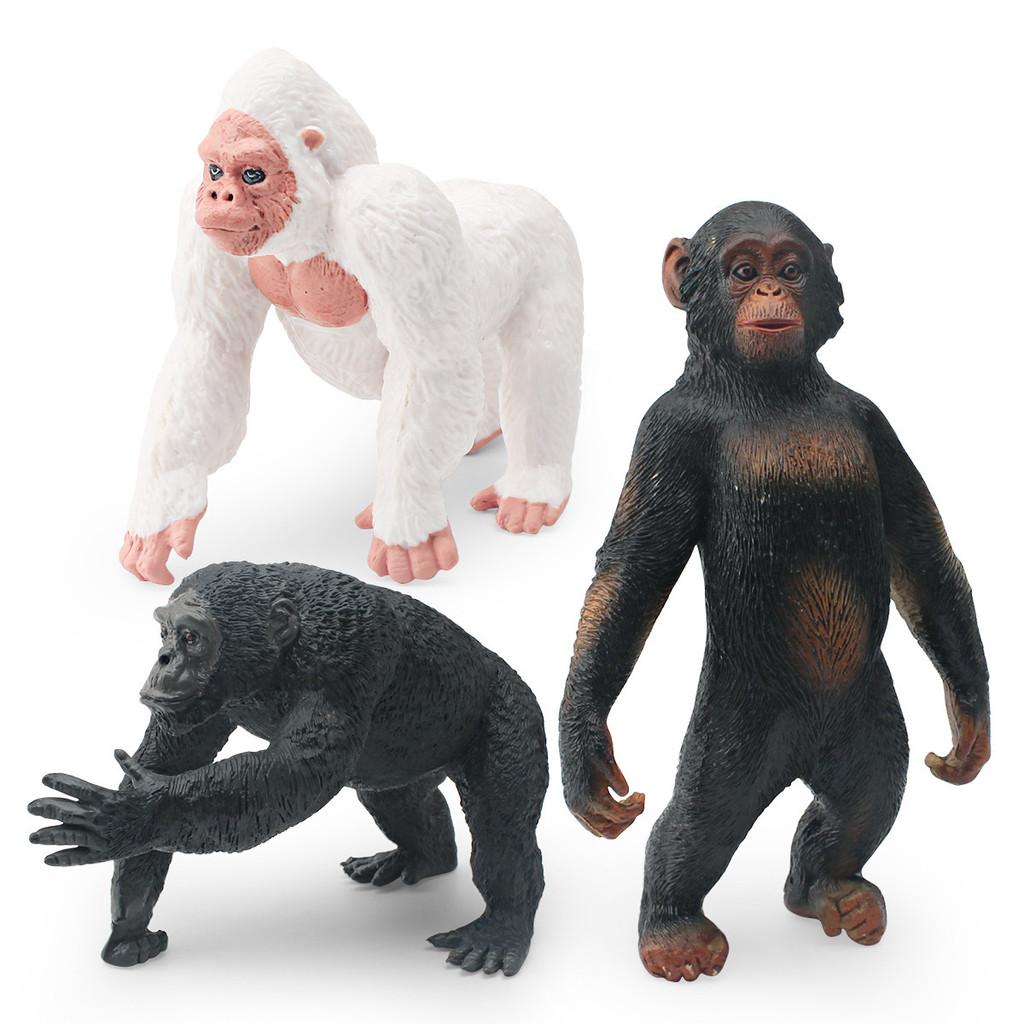 Realistic Gorilla Model Standing Figurine Pvc Material Perfect For Collectors And Decor