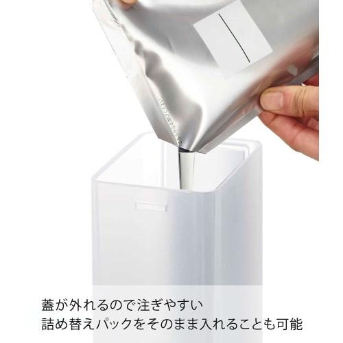 Yamazaki Film Hook Two-Way Dispenser for Body Soap, White, Approx. 7cm W X 9cm D X 23.5cm H, MIST, Floating Storage, Easy Installation, 5370