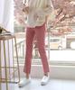 Ppaeppae Wrinkle-Free Simple Straight Slacks With Back Elastic Waist