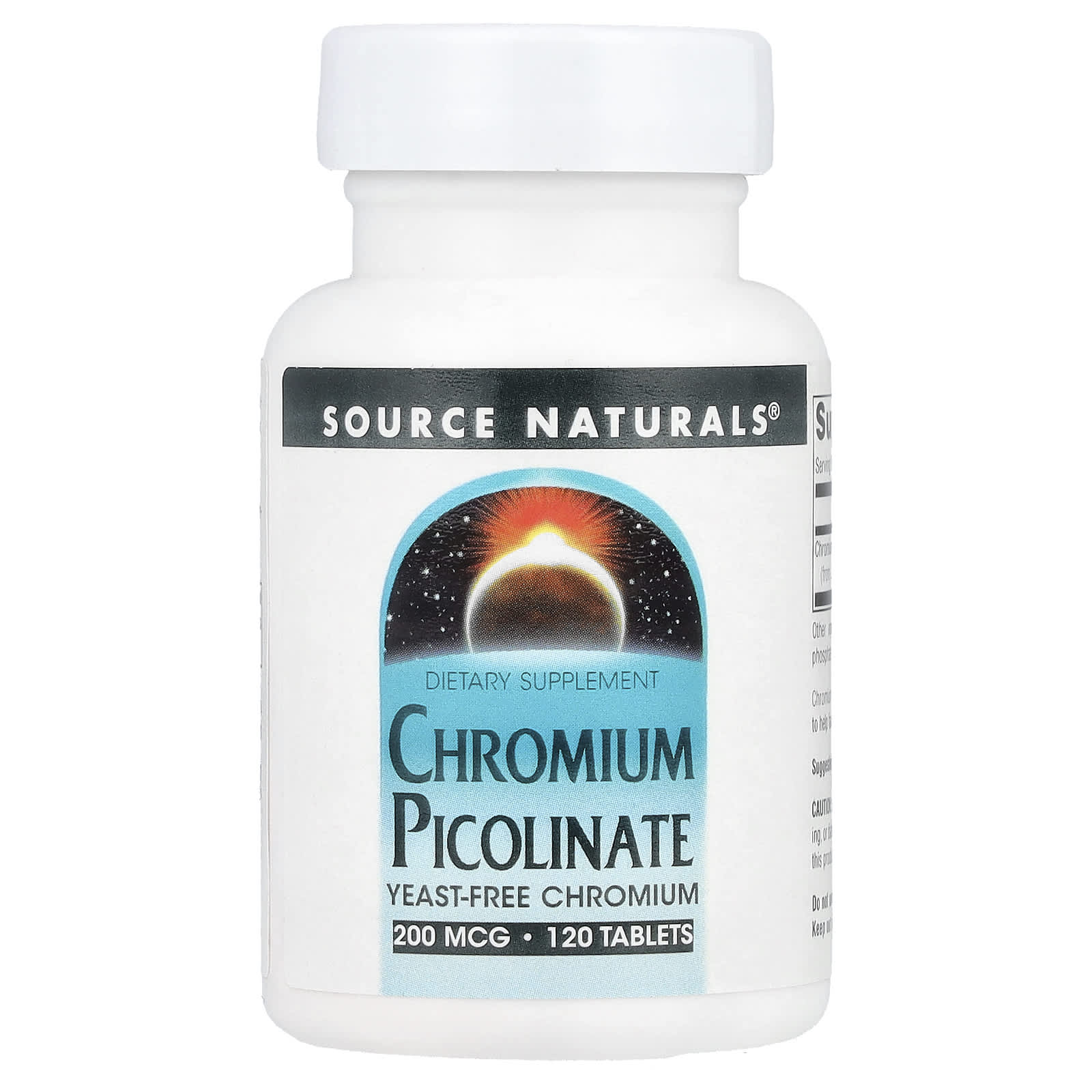 

Chromium Picolinate, 200Mcg, 120 Tablets