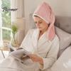 Bathroom Essentials for Hair Reversible Towel Wrap, Microfiber Turban with Button, Quick Dry, Thickened Drying Hat Absorbent Anti-frizz Women