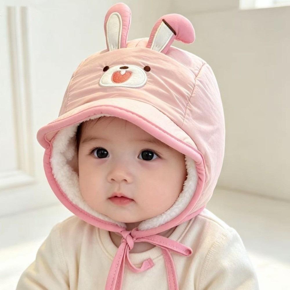 Thickened Children Winter Hat Plush Animal Newborn Beanie New Pullover Cap For Boys