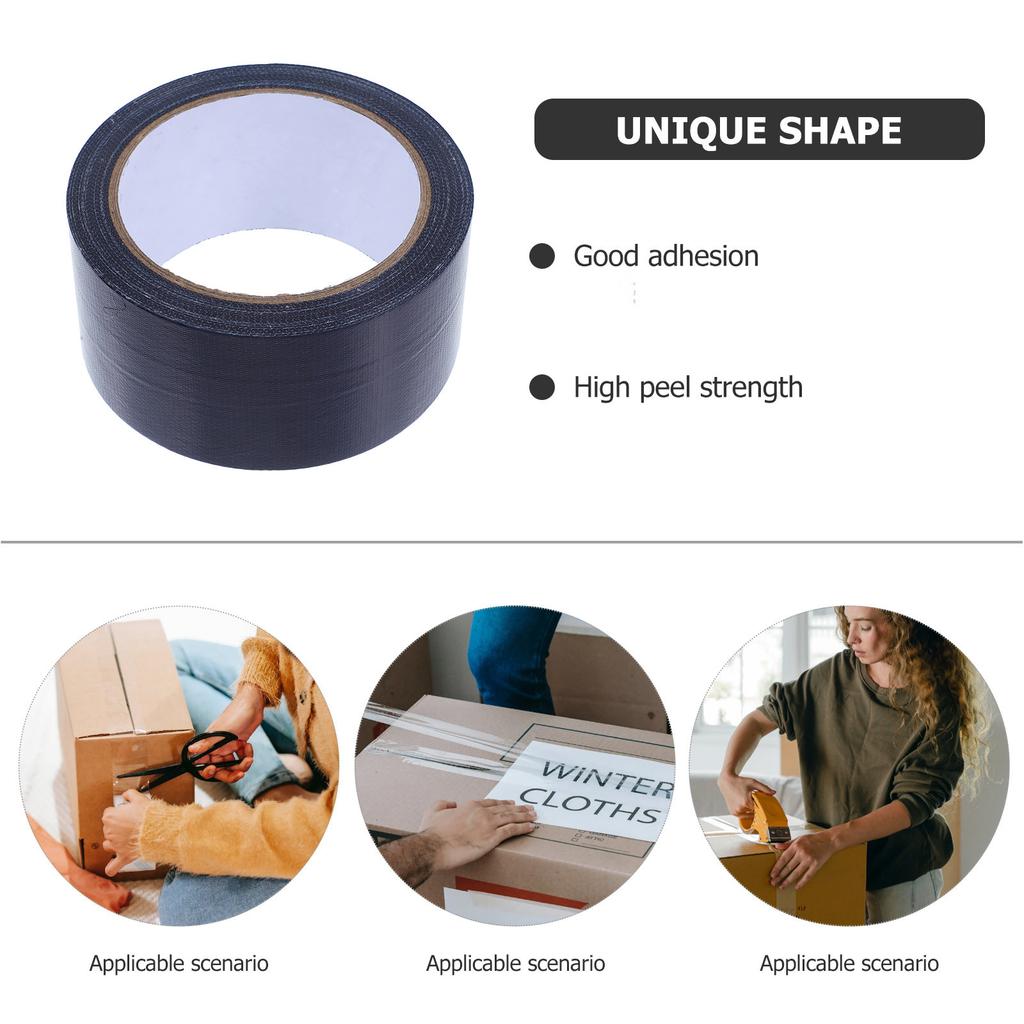 Nastro adesivo telato impermeabile blu scuro, lato singolo, 5cmx1, adesivo forte, per attrezzature elettriche, pavimenti in moquette, mascheratura, fai da te
