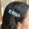 Vintage Style Floral Spring Clip Oil Drip Design Women's Headwear Zinc Zinc Alloy Hair Clip  Formal Occasion