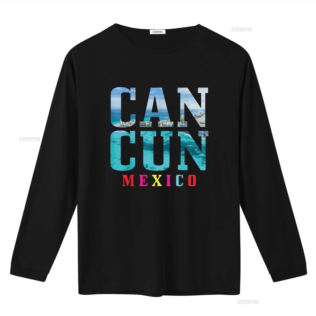 Womens Cancun Mexico Beach Summer Vacation Souvenir T Shirt vintage Washed Stretched graphic Soft Slightly Unisex Breathable