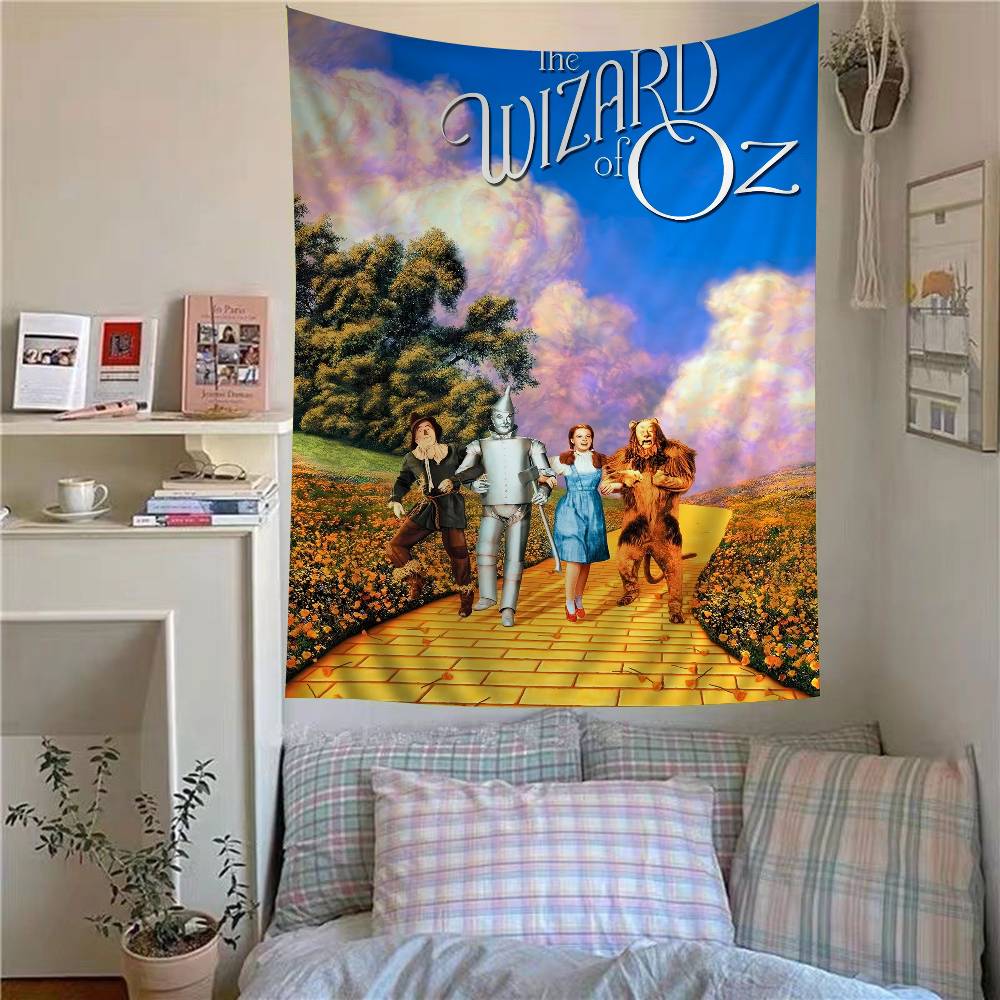 The WWizard Of OOz Movie DIY Wall Tapestry Hippie Flower Wall Carpets Dorm Decor Wall Art Decor
