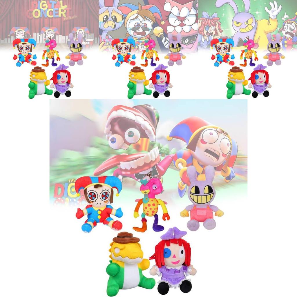 Adorable Plush Crocodile And Bunny Circus Characters Soft Toy For Kids