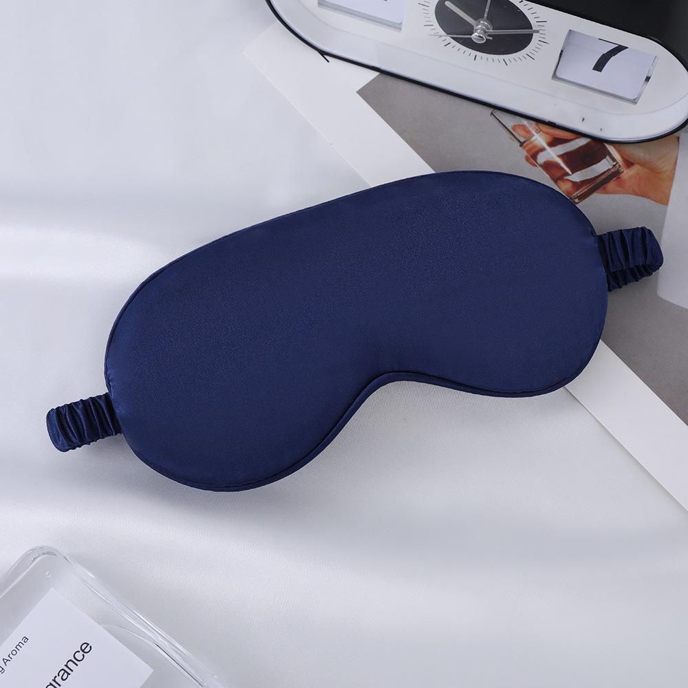 Double-Sided Mulberry Silk Eye Mask with Custom Logo - Light Blocking, Ideal for Travel