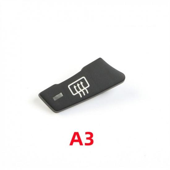 1pcs Black ABS Car Front AC Control Switch Button Trim For BMW 5 E60 E61 2003-10