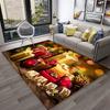 Alfombra con diseño de Papá Noel y árbol de Navidad para niños, regalo para el hogar, sala de estar, dormitorio, sofá, decoración, alfombrilla antideslizante