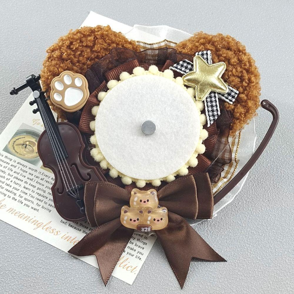 Crafts Cute Badge Holder Bow Decoration Badge Decoration Tray  Badge Organizer