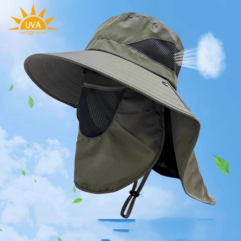 Outdoor Sun Protection Hat, Fishing Hat, Boater Hat, Hiking Sun Hat, Summer Wide-Brimmed Hat, UV Protection