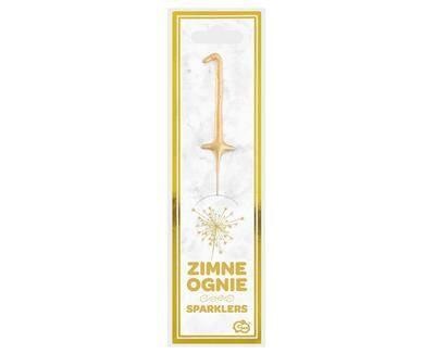 Zimne Ognie Złota Cyfra 1, 17Cm