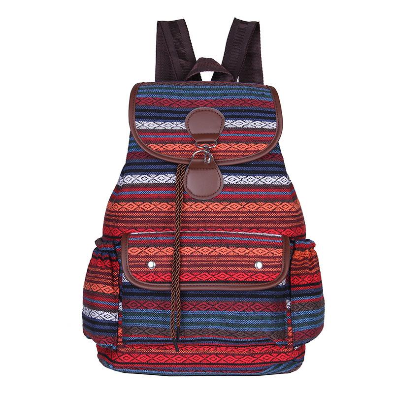 

Women S Backpack Trendy Casual Backpack Junior High School Female Student Schoolbag Outdoor Travel Bag красный