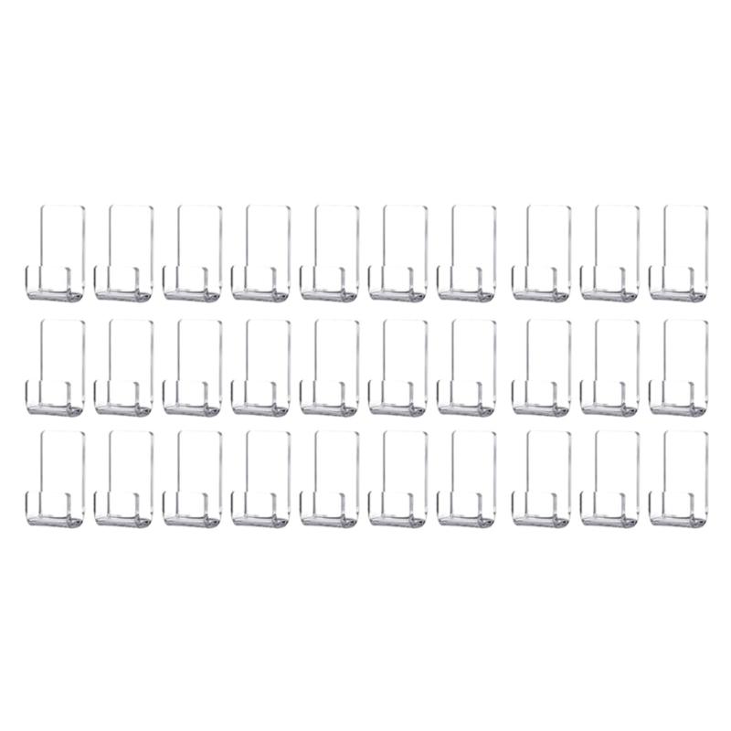 Акриловые настенные вешалки для пластинок 30 шт Прозрачные самоклеящиеся обложки альбомов держатели декор для стоек плавающие полки 1 1440₽