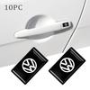 För VOLKSWAGEN VW 10 st/set 3D Styling Bil Epoxi Emblem Klistermärken Dekor Tillbehör För Volkswagen Passat b6 CC Polo Golf 4 6 Scir