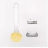 Kitchen Dish Brushes 3 in 1   Handle Pot Pan Sponge Scrubber Brush Cleaning Tool Set
