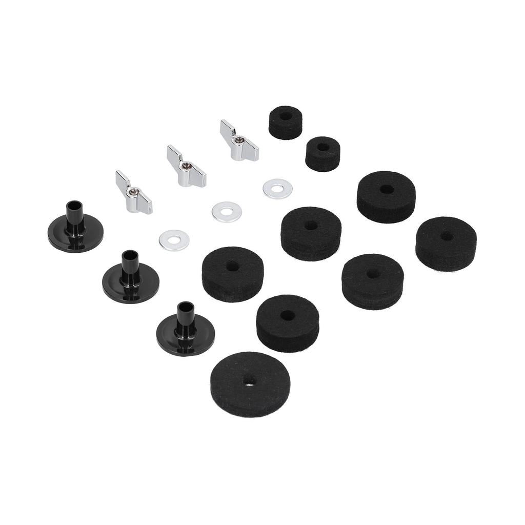 18PCS Cymbal Replacement with Base Wing Nut Washer for Drum Set Hardware Accessory