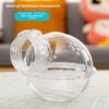 Hamster Sand Bath House Small Animal Toilet Box Portable Cage Enclosure Pet Grooming Supplies with Removable Lid