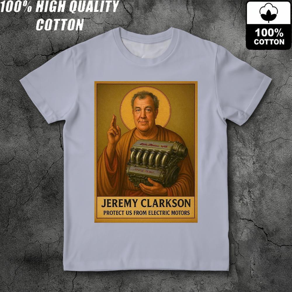 Nieuwe Britse Top Gear Presentator Jeremy Clarkson Grafisch T-shirt 100% Katoen 200g Ruim Korte Mouwen Comfortabel Top Voor Mannen En Vrouwen