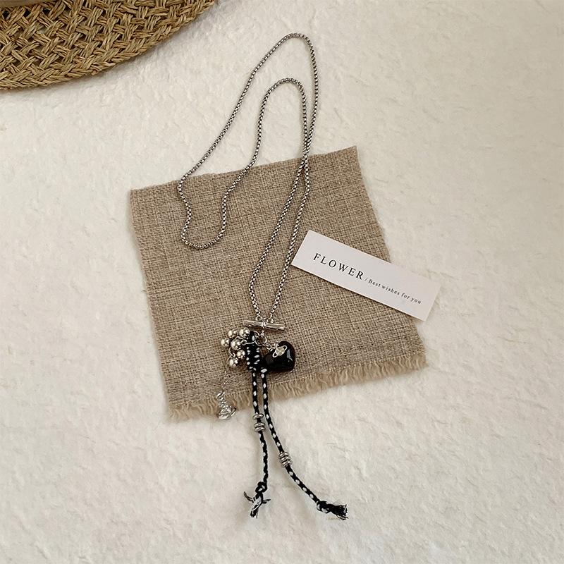 Bohemian Style Long Pendant Necklace for Women's Summer Beach Outfit