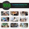 Magnetische digitale afteltimer, compact voor op het bureau, groot LED-display, luid alarm, voor het koken van eieren in de keuken, focus in de klas, taakbeheer