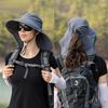 Women's Outdoor Sun Protection Hat Wide Brim UV Protection Sun Hat Adjustable Chin Strap Lightweight Breathable Hiking Fishing Cap