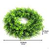 Artificial Garland Floral Hoop Green Leaves Wreath Simulation Wreaths for Home Decor