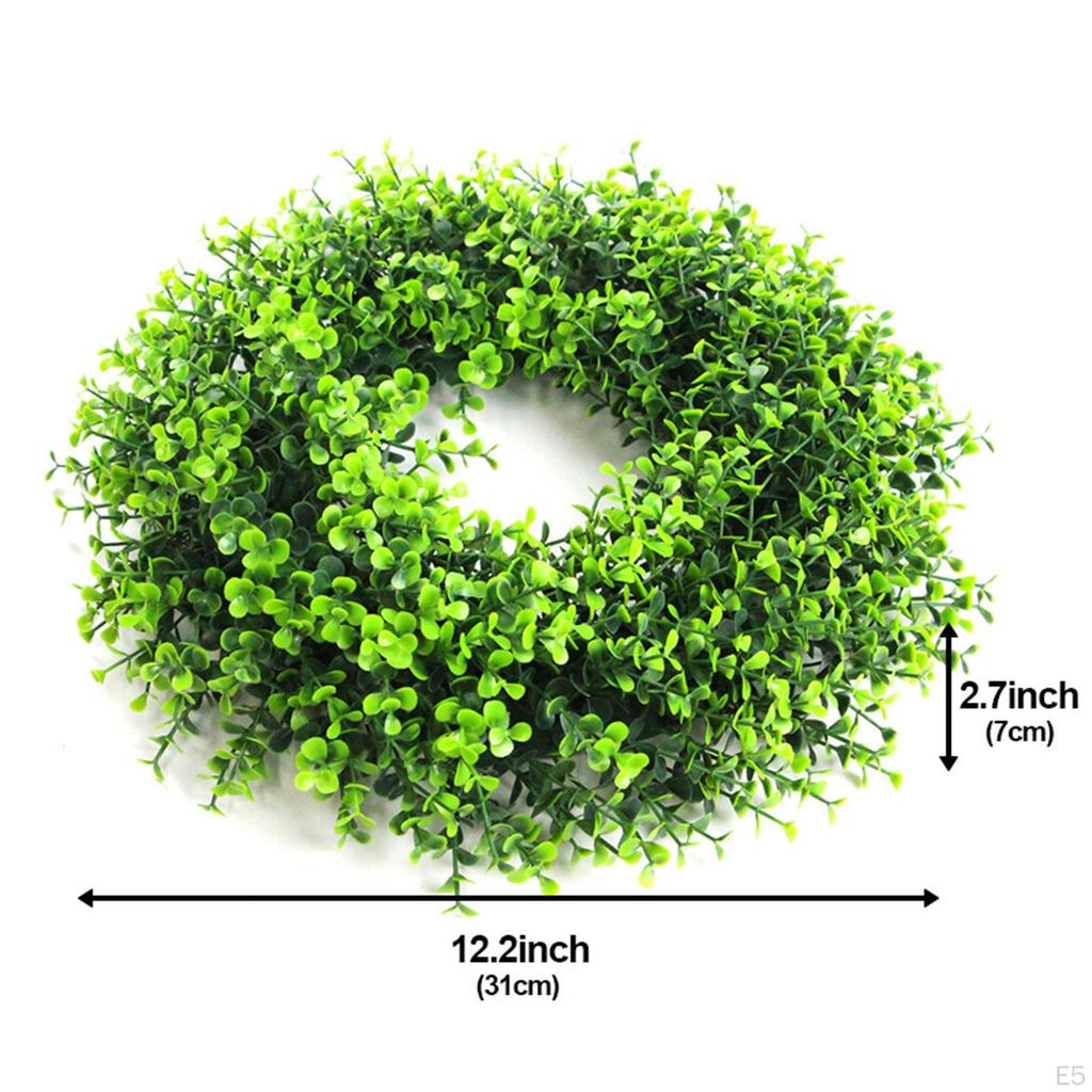 Artificial Garland Floral Hoop Green Leaves Wreath Simulation Wreaths for Home Decor
