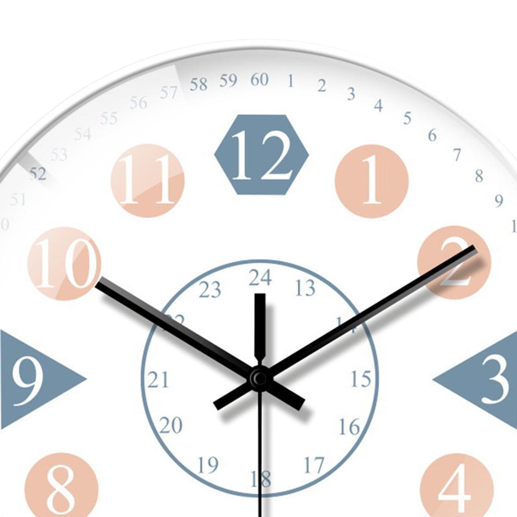 Wall Clock 8 inch Cartoon Collection Educational Tool Decorative Clocks for Walls for Bedroom Kitchen Bathroom Classroom Office