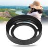 LH  Beautiful Appearance Hollow Metal Compact Detachable Camera Lens Hood for Fuji  CelsiusX20CelsiusX30(Black )