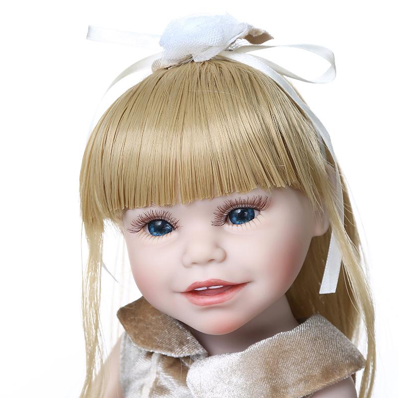 45cm U.S. Girl Doll Full Glue Can Enter The Water Cross-border E-commerce Supply A Generation Of Hair