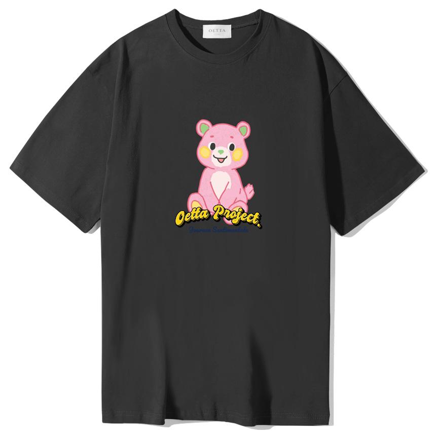 Yda Child Teddy Bear Short Sleeve T-Shirt Black Black/M