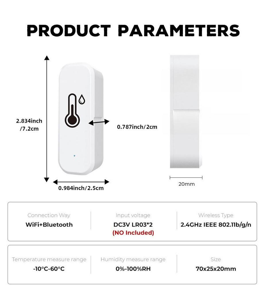 Tuya ZigBee Indoor Temperature & Humidity Sensor