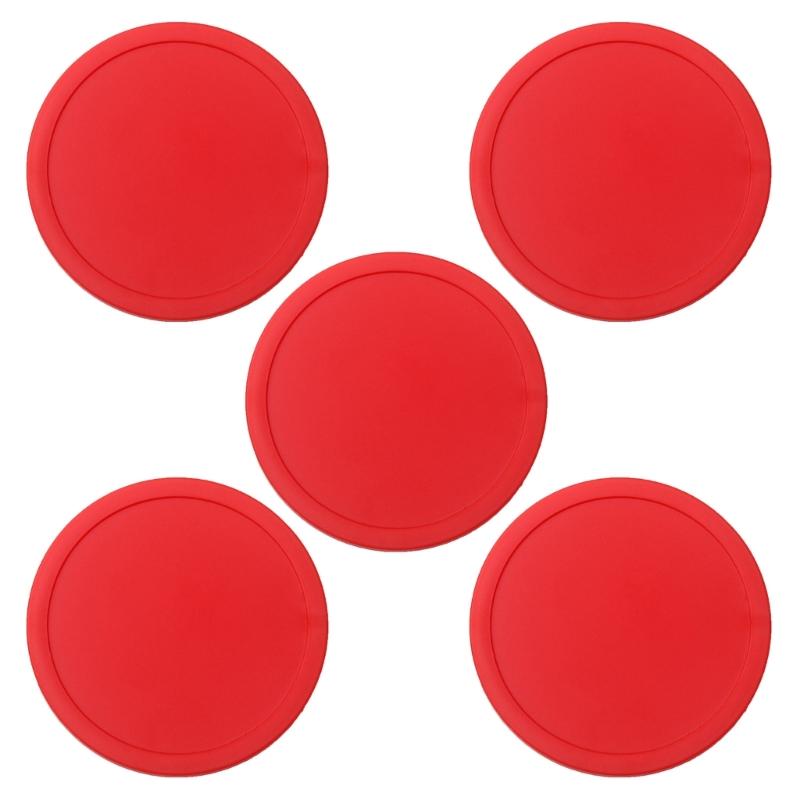 5Pcs 3inch Plastic Round Air Ice Hockey Pucks Air Hockey Replacement Pucks