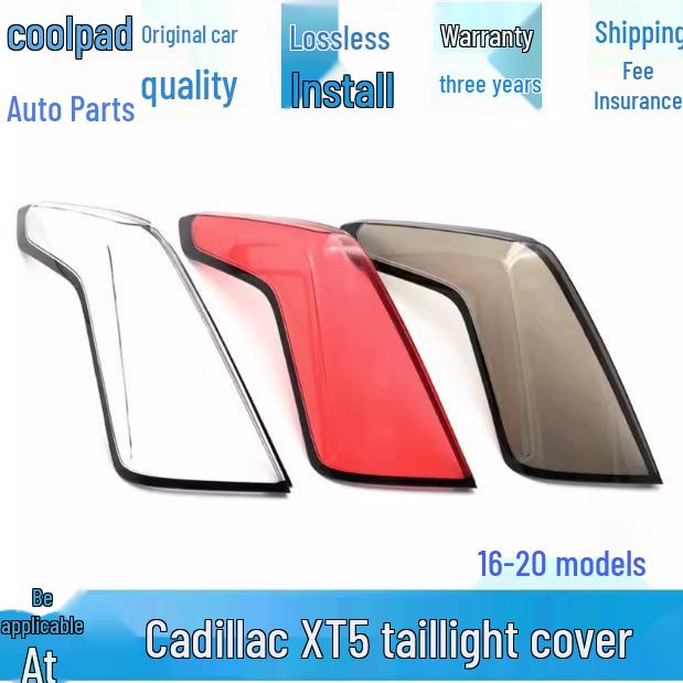 

Cadillac XT5 Rear Taillight Lens Cover (2016-2020), Transparent Red Red Base, Premium, Passenger s Side